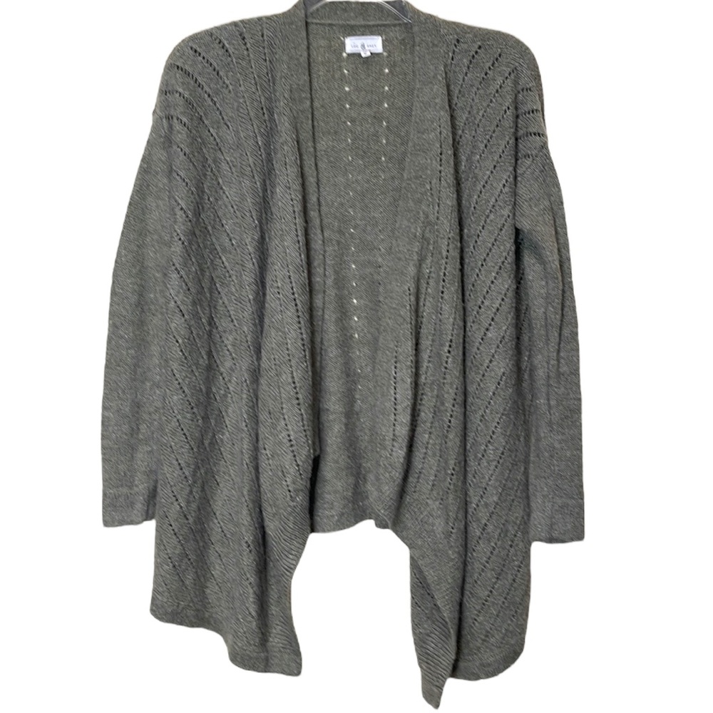 Lou & Grey Wool Blend Open Cardigan Sweater